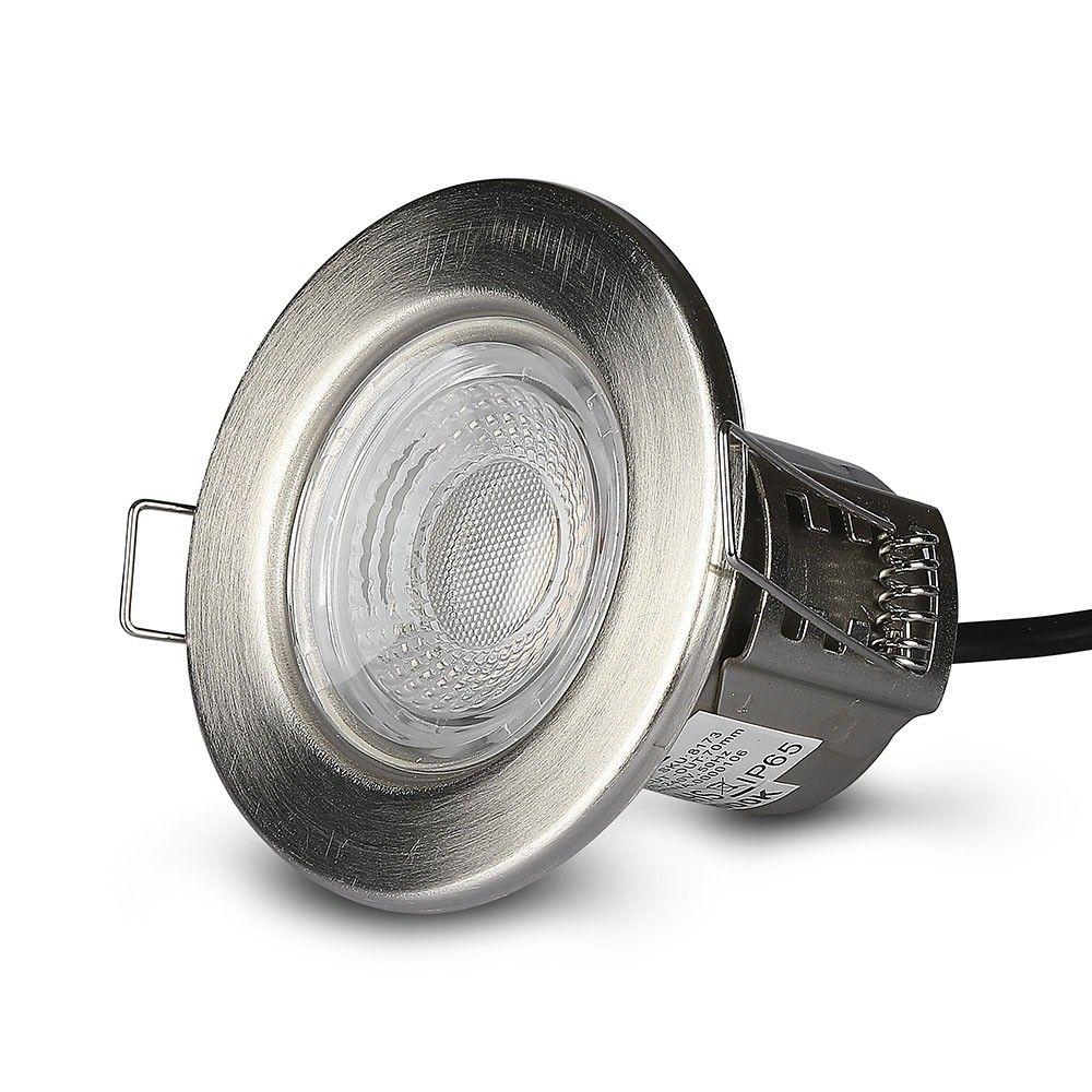 VT-885 5W SPOTLIGHT FIRERATED FITTING SAMSUNG CHIP 4000K -NICKLE DIMMABLE