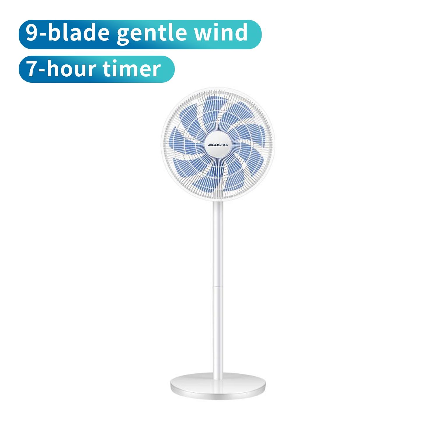 16-inch 9-blade remote control stand fan