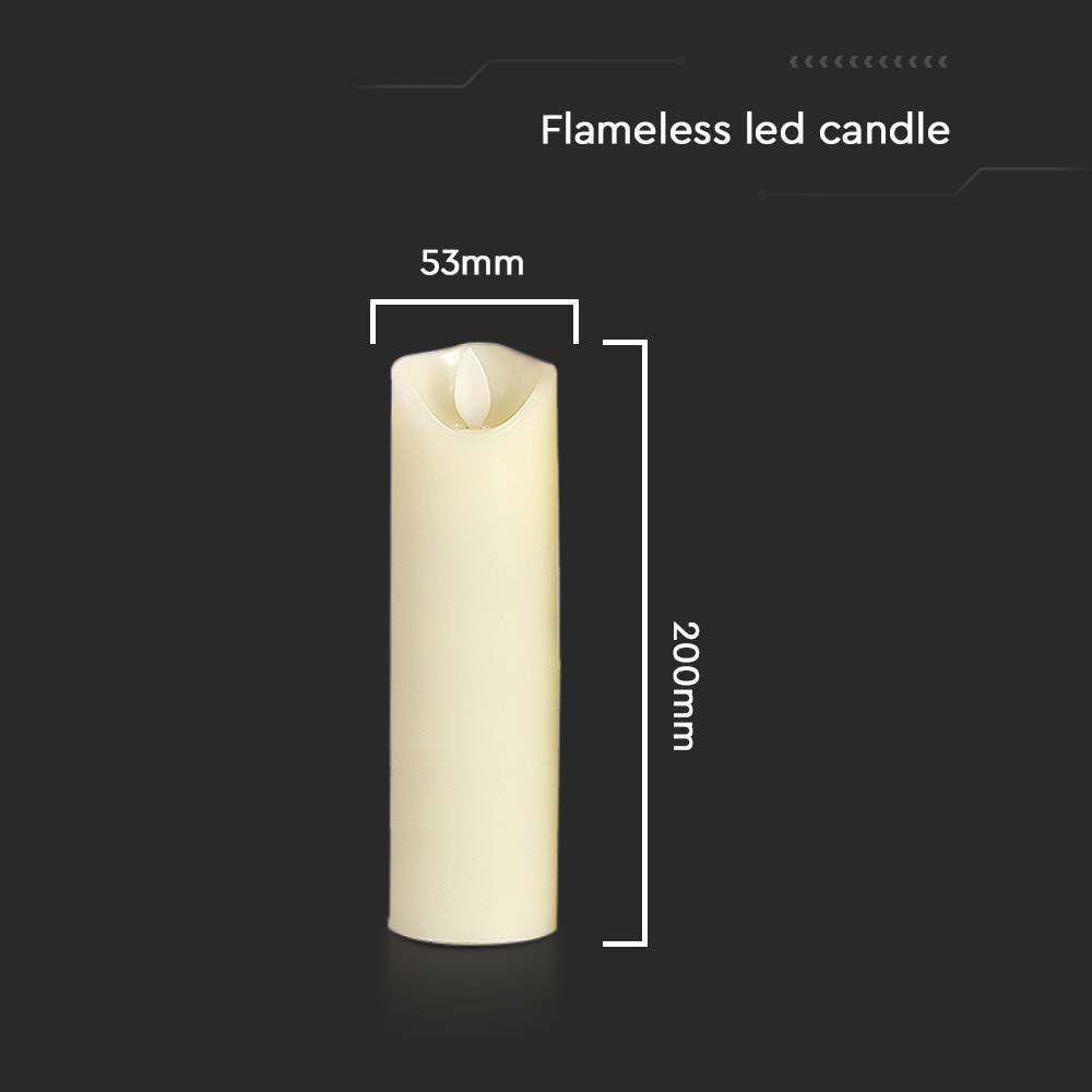 VT-7568 CANDLE LAMP TABLE TOP 53x200MM AA BATTERY