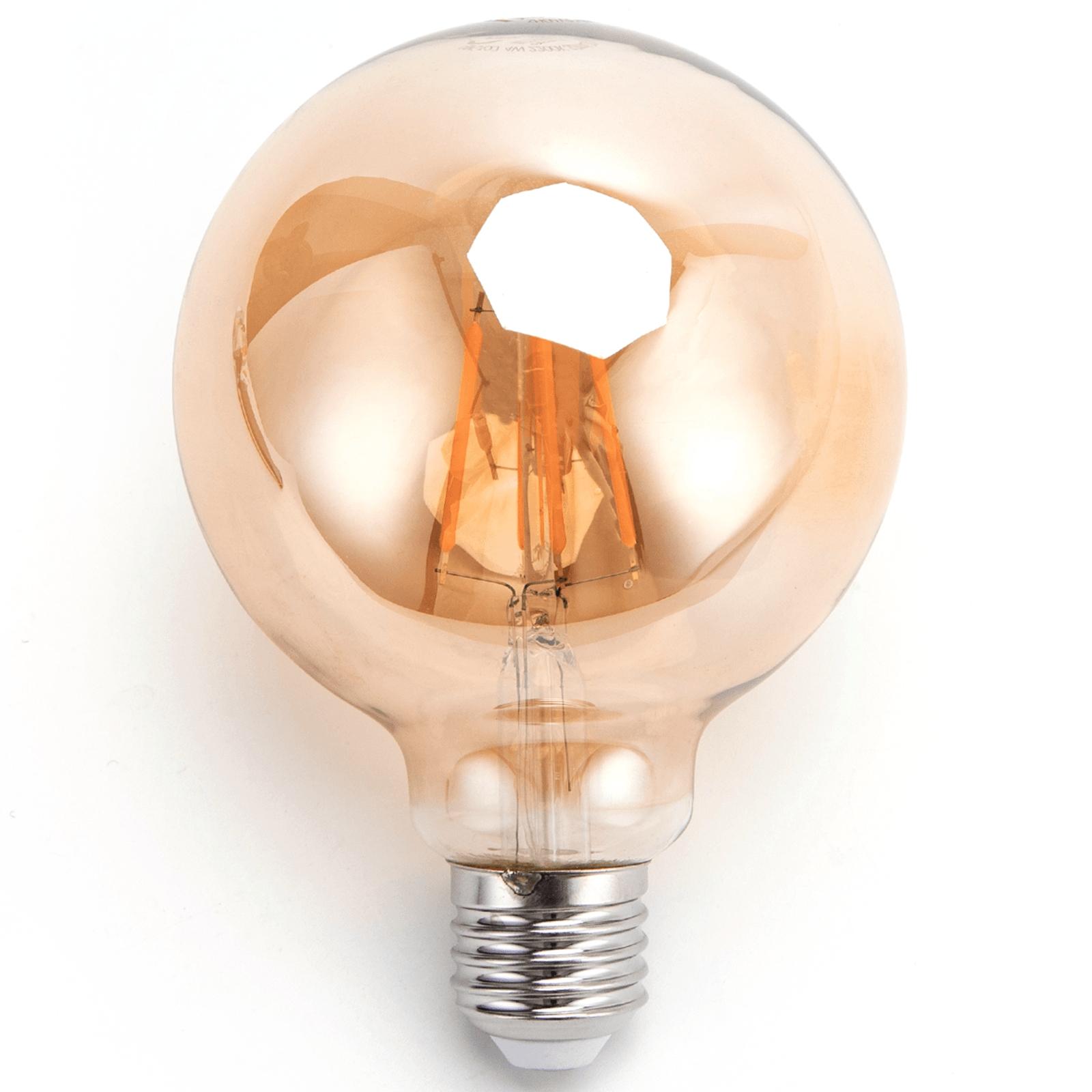 LED Filament Bulb (Amber) G95 E27 4W