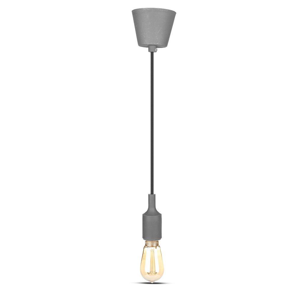 Lampa Wisząca, Trzonek:E27/ Szary, VTAC, SKU 3481