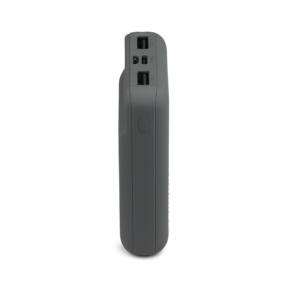 Power Bank, 3.7V, 10000mAh/37wh, 5V, Szary, VTAC, SKU 8852