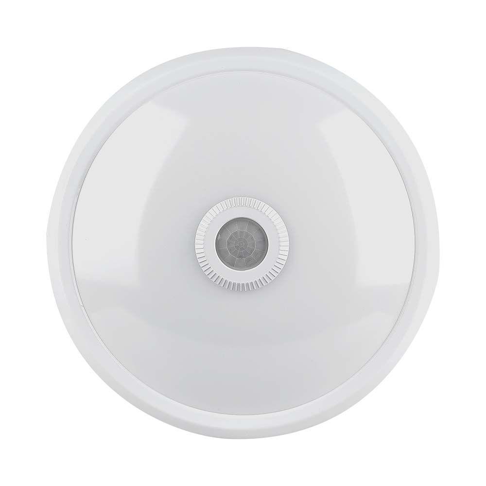 12W Plafon LED z czujnikiem PIR, Chip SAMSUNG, Barwa:3000K, VTAC, SKU 21807