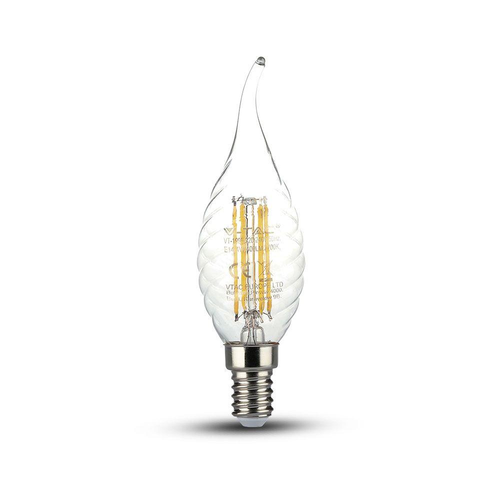 VT-1995 4W FLAME CANDLE FLAME FILAMENT BULB WITH TWIST 2700K E14