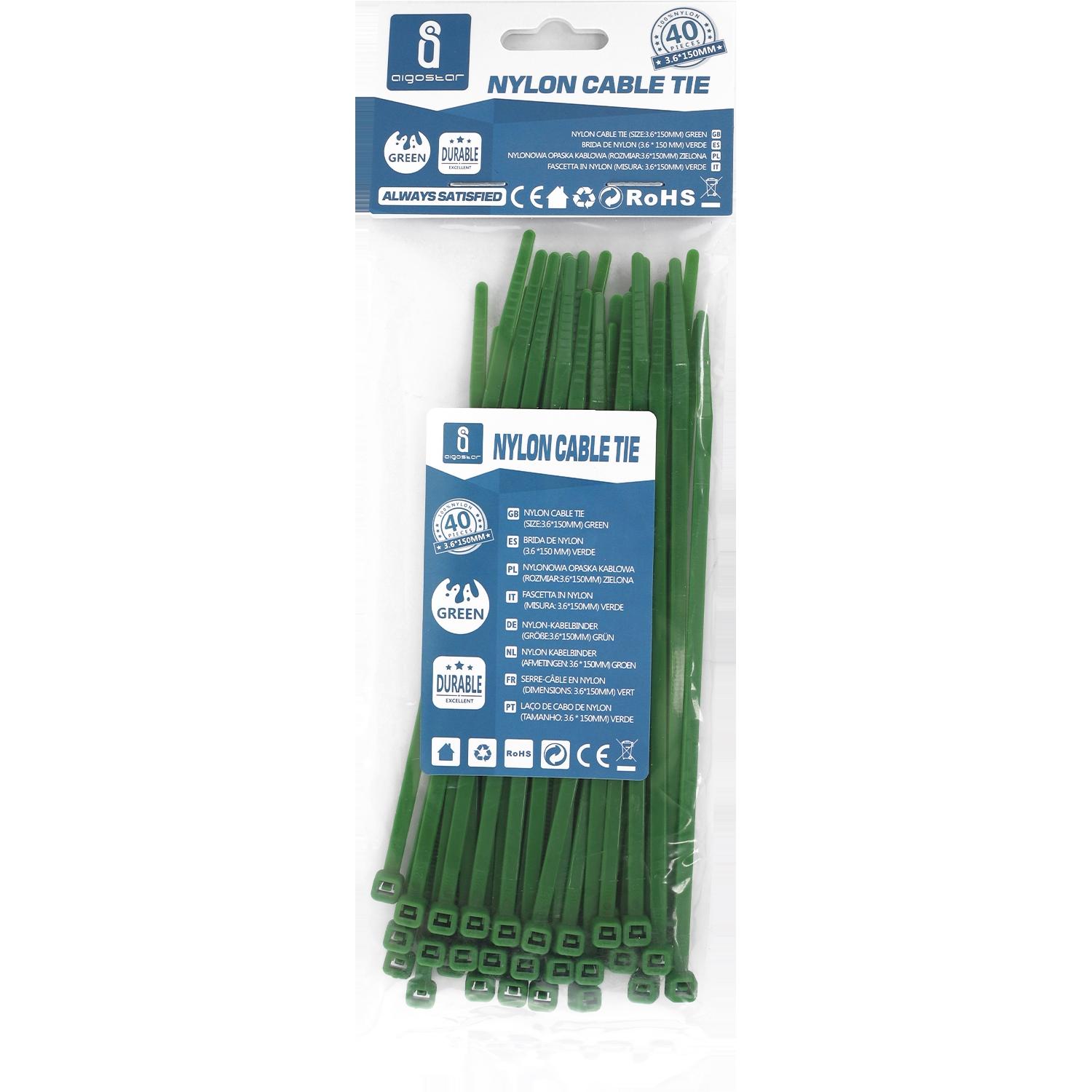 Nylon Cable Ties W3.6*L150mm Green