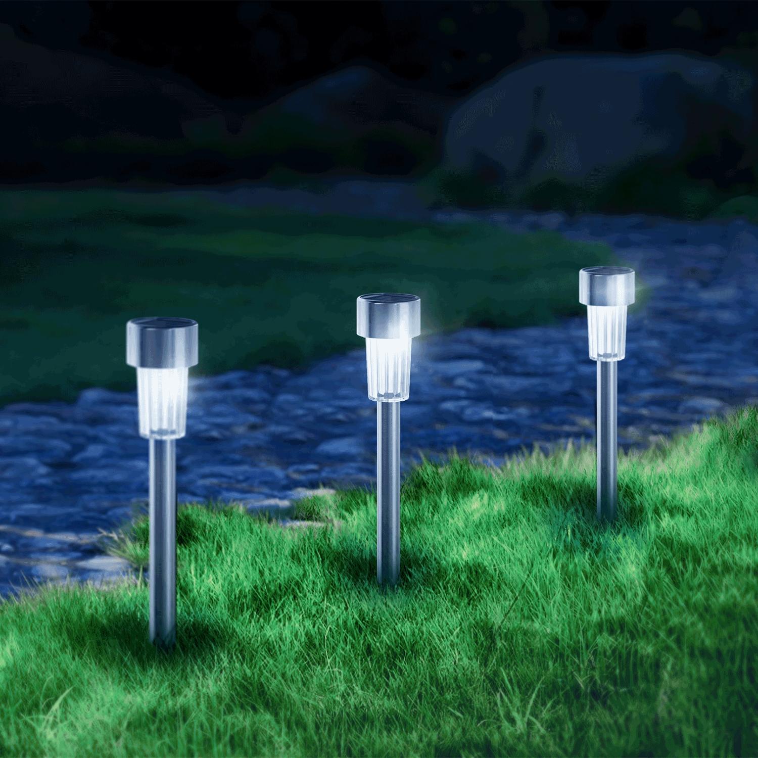 Ambientowa lampa solarna LED ogrodowa 6500K