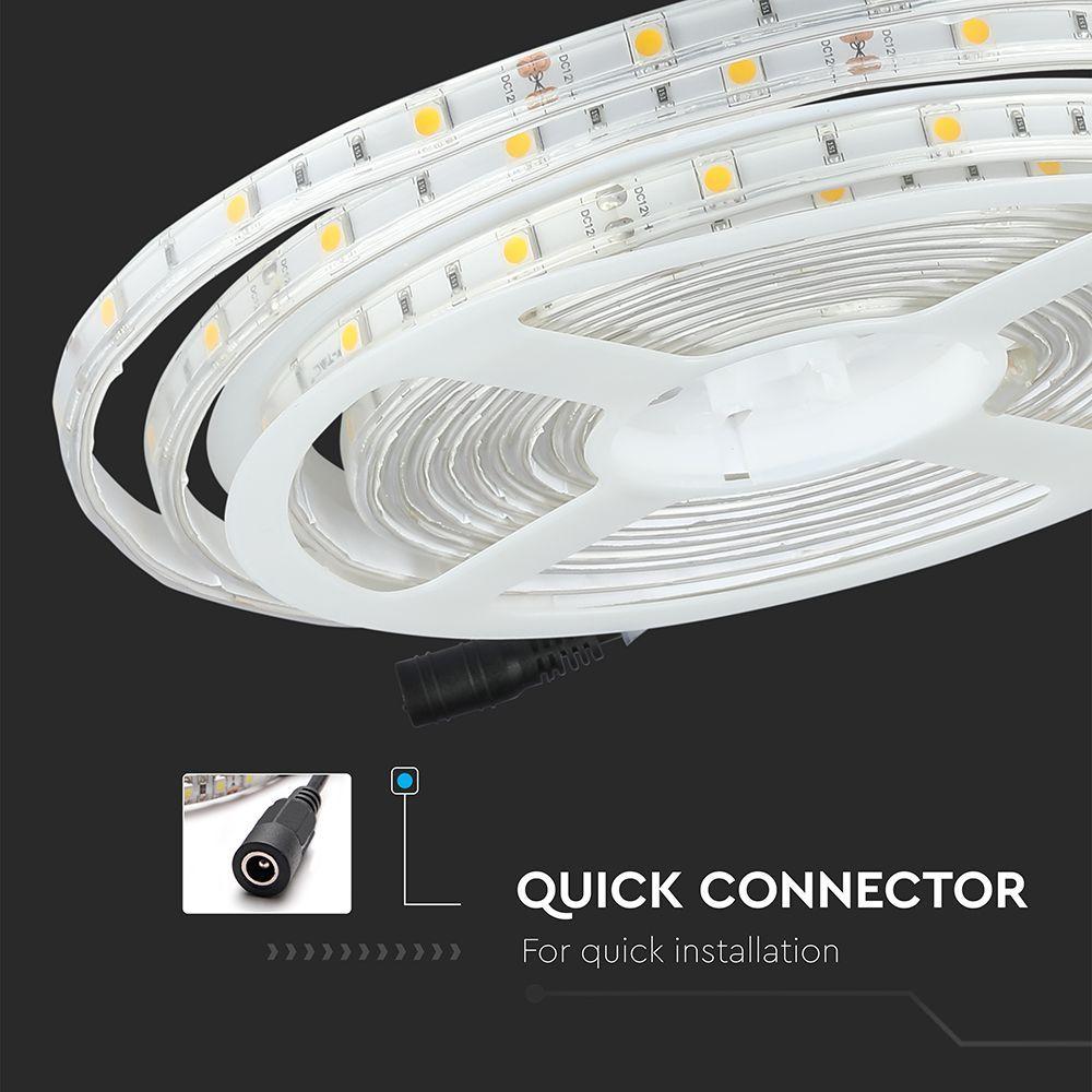 VT-5050 30 4.8W LED STRIP LIGHT 4000K IP65