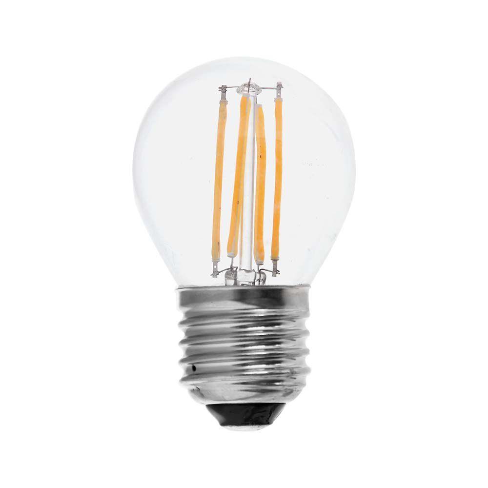 4W G45 Żarówka LED Filament, Barwa:3000K, Ściemniana - 3 stopnie, Trzonek:E27, VTAC, SKU 6847