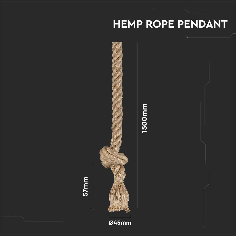 VT-7118 HEMP ROPE-1.5M-E27 HOLDER