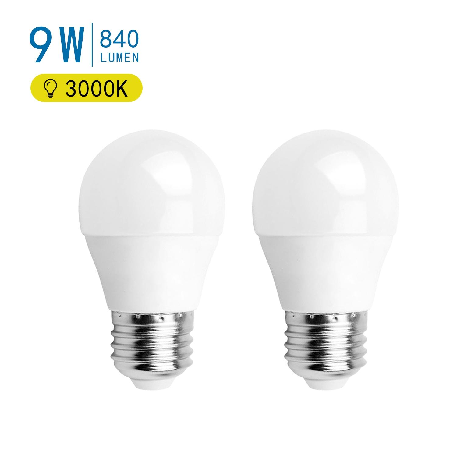 LED E27 9W G45 2pcs