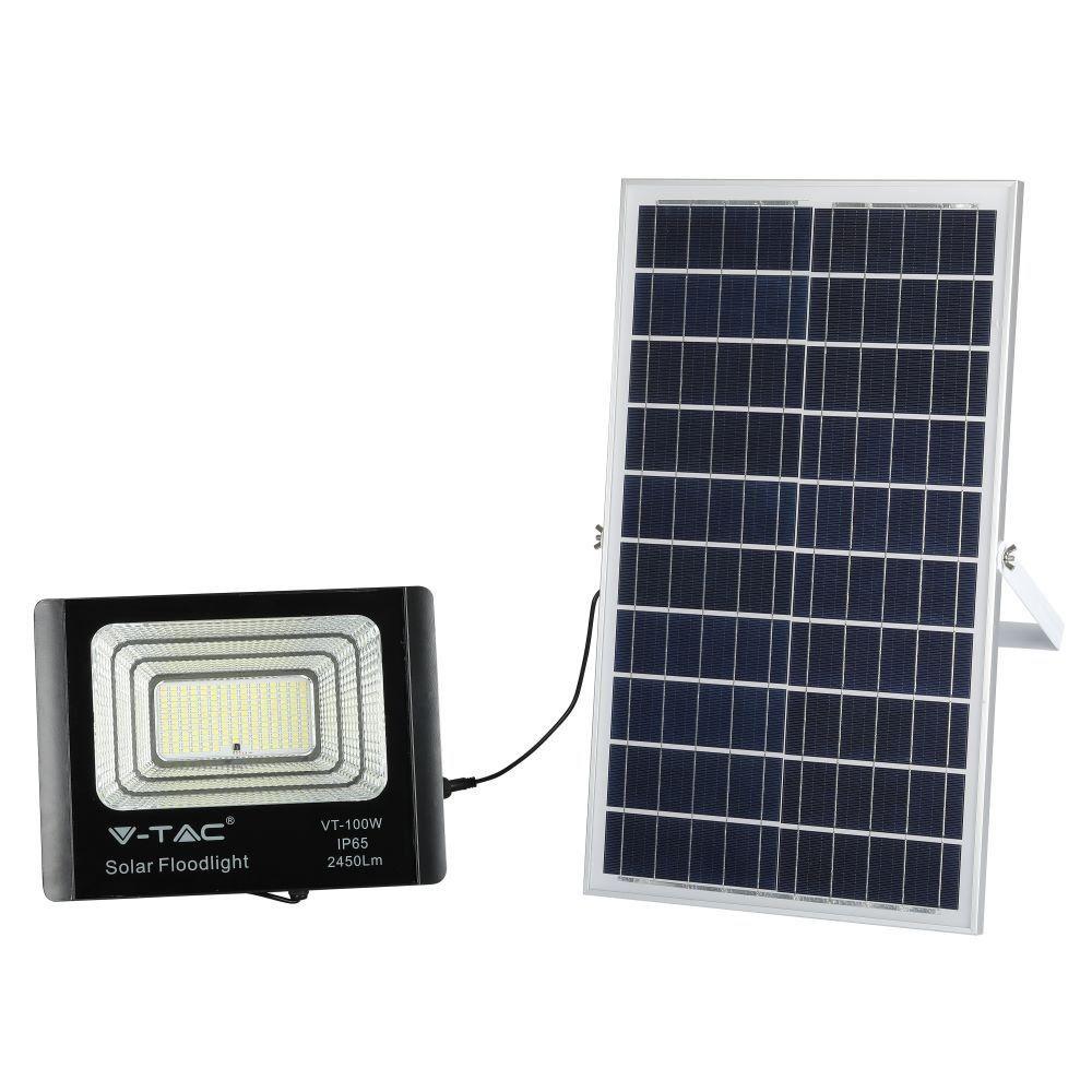 Naświetlacz solarny LED, Barwa:6000K, VTAC, SKU 94012