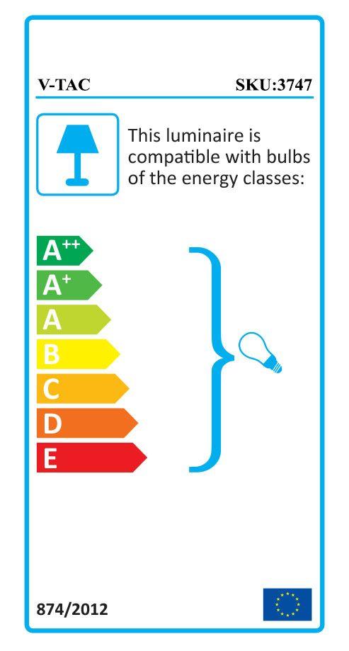 Lampa Wisząca, Trzonek:E27, Gips, Czarny, VTAC, SKU 3747