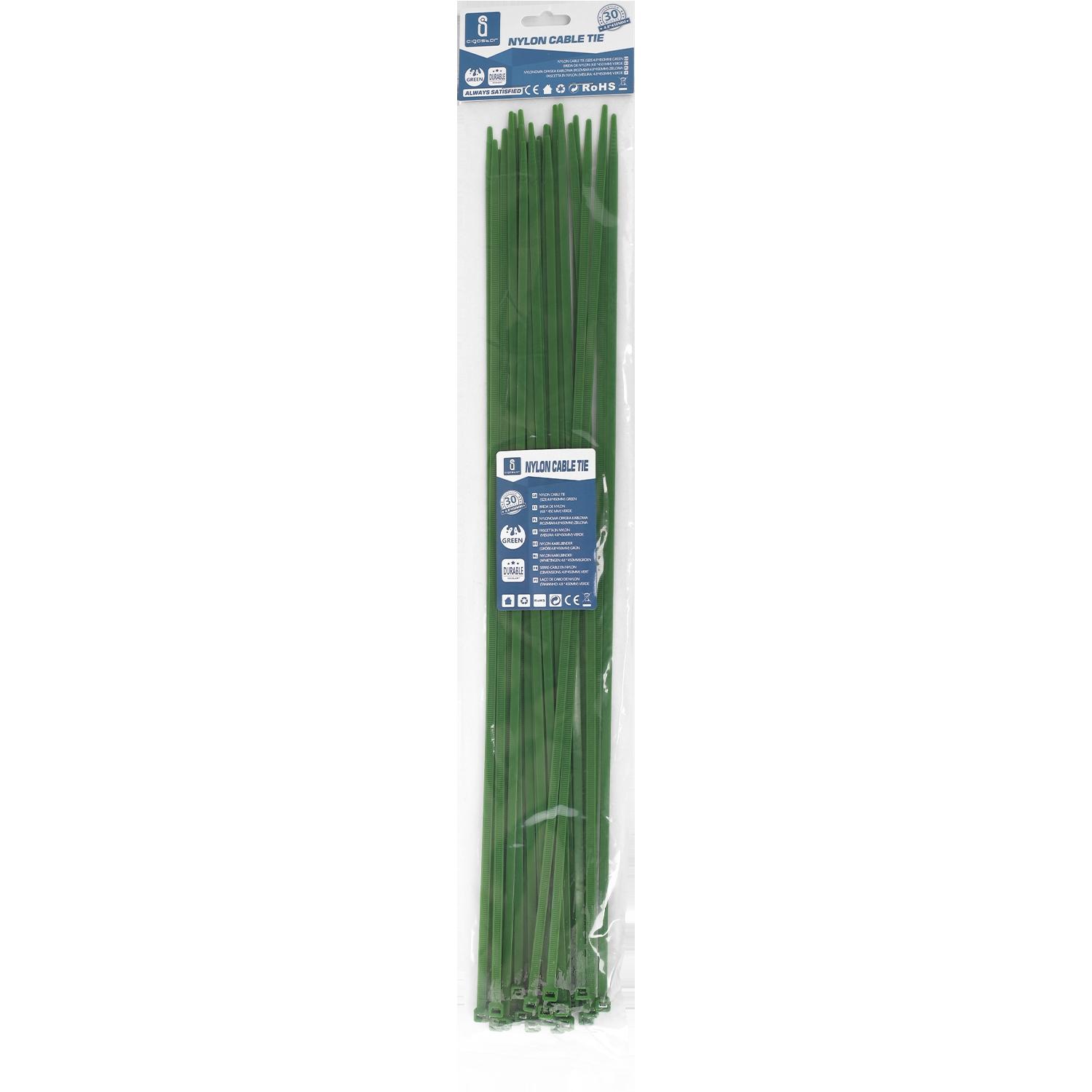 Nylon Cable Ties W4.8*L450mm Green