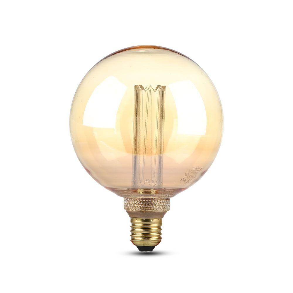 VT-2195 4W G125 LED ART FILAMENT BULB-AMBER GLASS 1800K E27