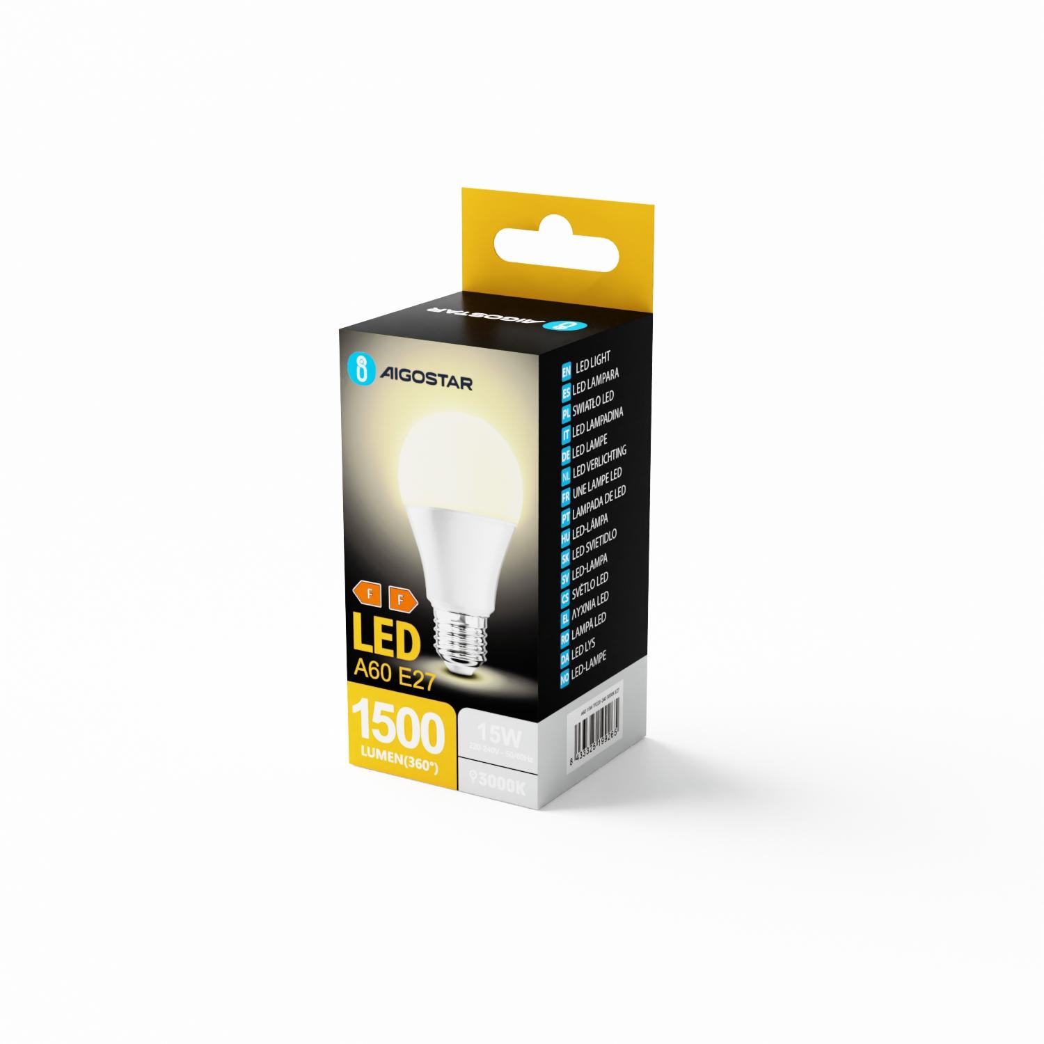 LED E27 A60 15W