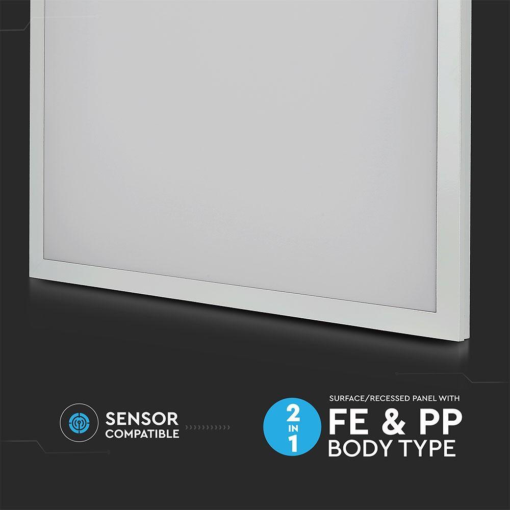 40W Panel LED 600x600mm 2w1, Barwa:4000K, Opakowanie: 6szt., VTAC, SKU 6451