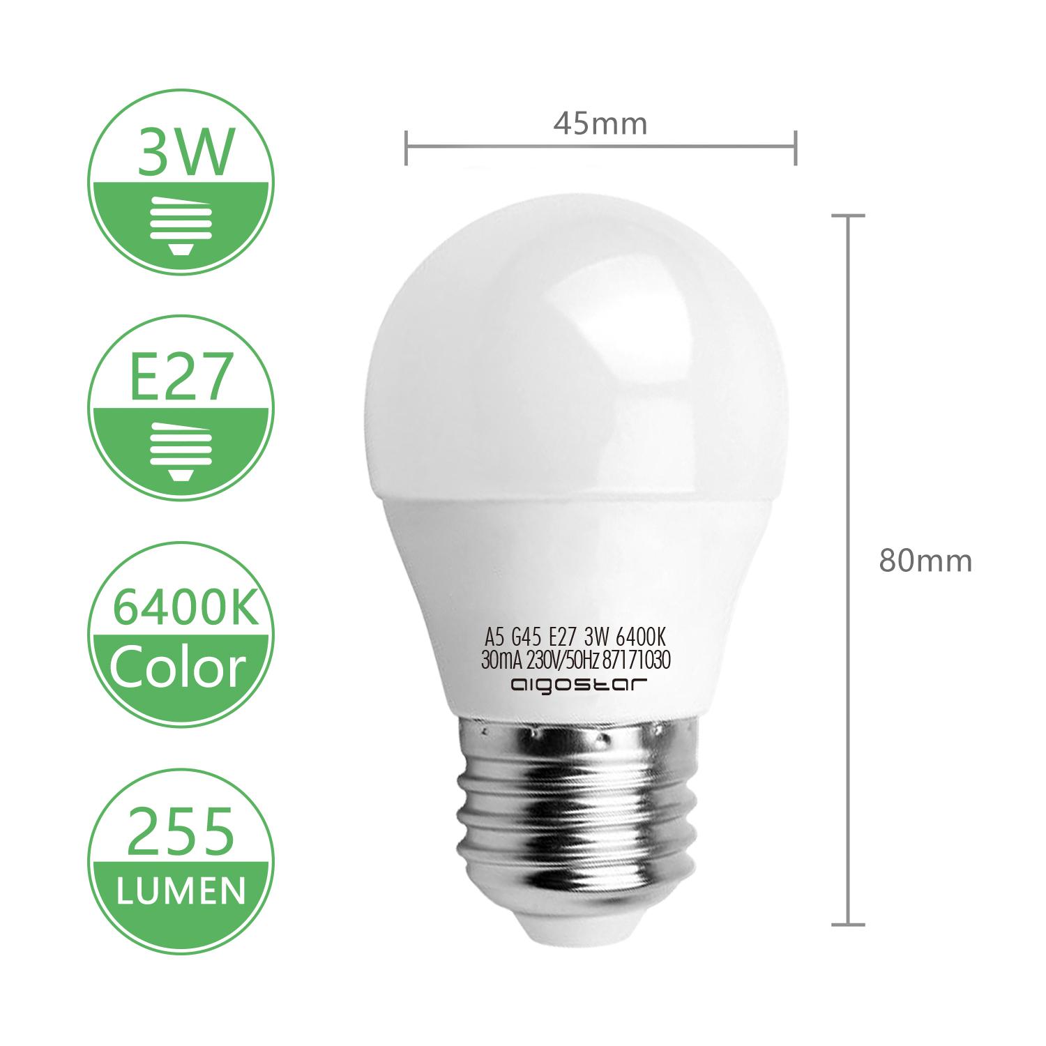 LED E27 G45 3W