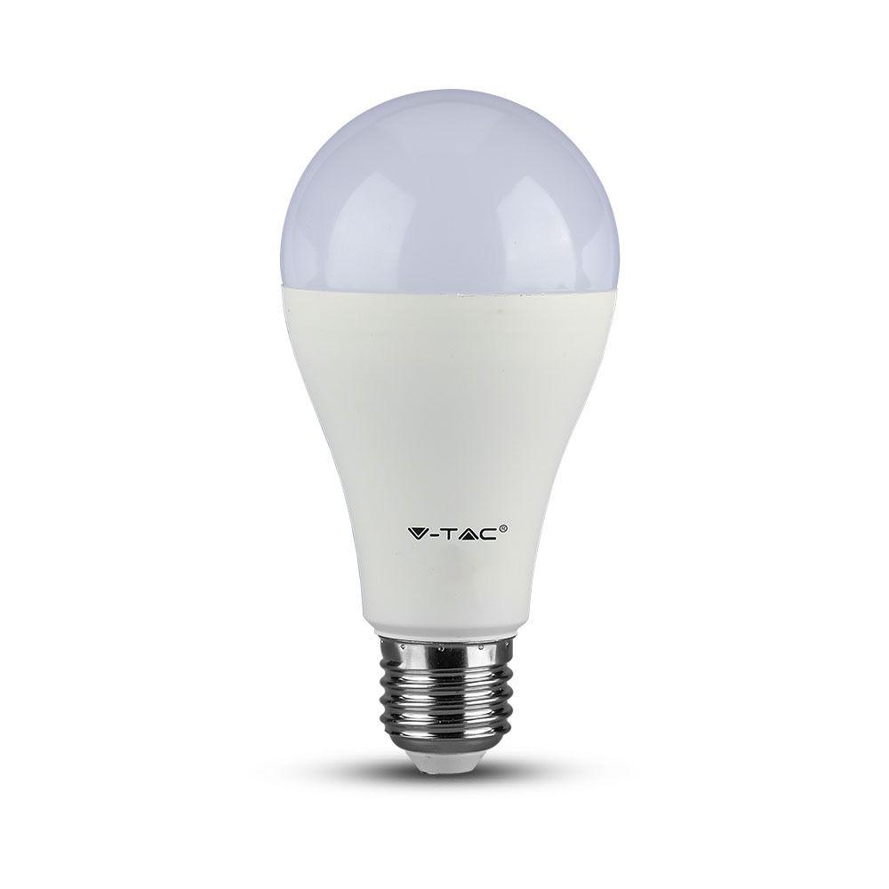 17W A65 Żarówka LED, Barwa:6400K, Trzonek:E27, VTAC, SKU 4458