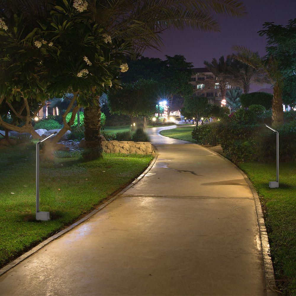 VT-896 6W LED OUTDOOR BOLLARD LAMP 4000K IP65 GREY BODY