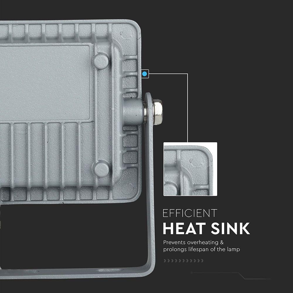 VT-10 10W SMD FLOODLIGHT SAMSUNG CHIP 4000K GREY BODY