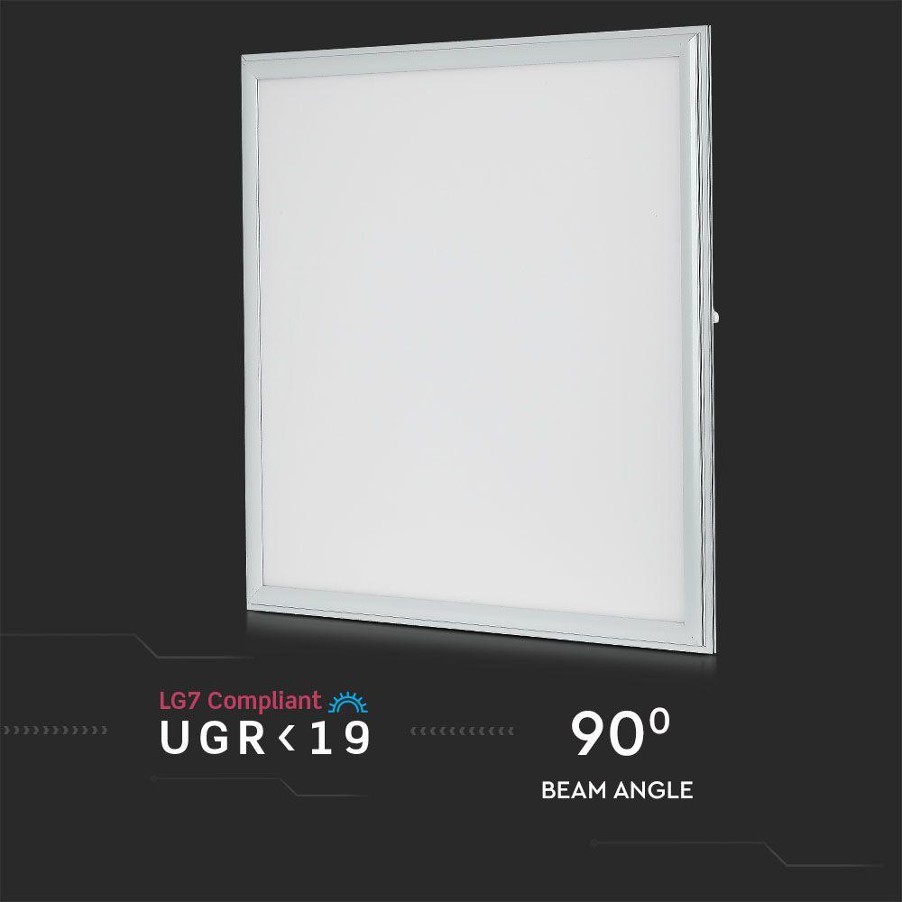 45W Panel LED 600x600mm, Barwa:6000K, Kwadratowa, UGR19, VTAC, SKU 6219