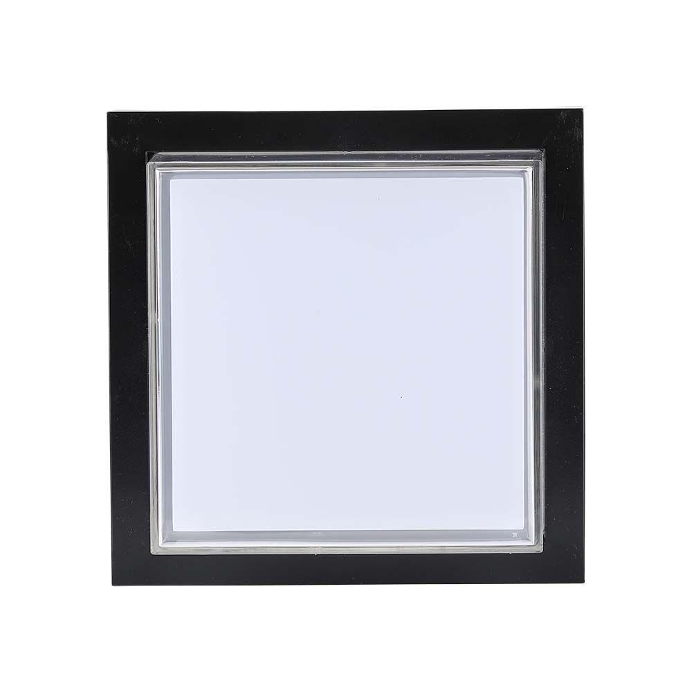 VT-828 12W LED WALL LIGHT 4000K BLACK SQUARE