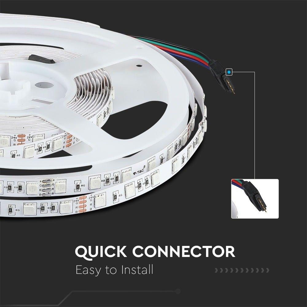 VT-5050-60 9W/M LED STRIP LIGHT RGB IP20 24V (10M/ROLL)(PRICE PER M)