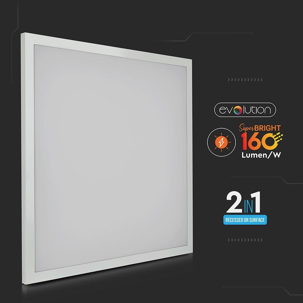 25W Panel LED 600x600mm, Zasilacz wbudowany, Barwa:4000K, Skuteczność 160lm/W, VTAC, SKU 6601