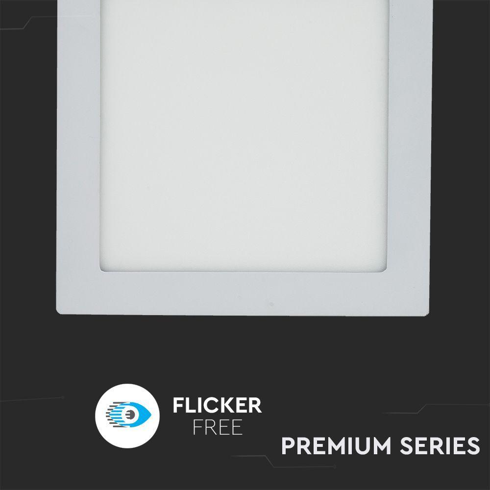 VT-1807 18W LED PREMIUM PANEL 3000K SQUARE