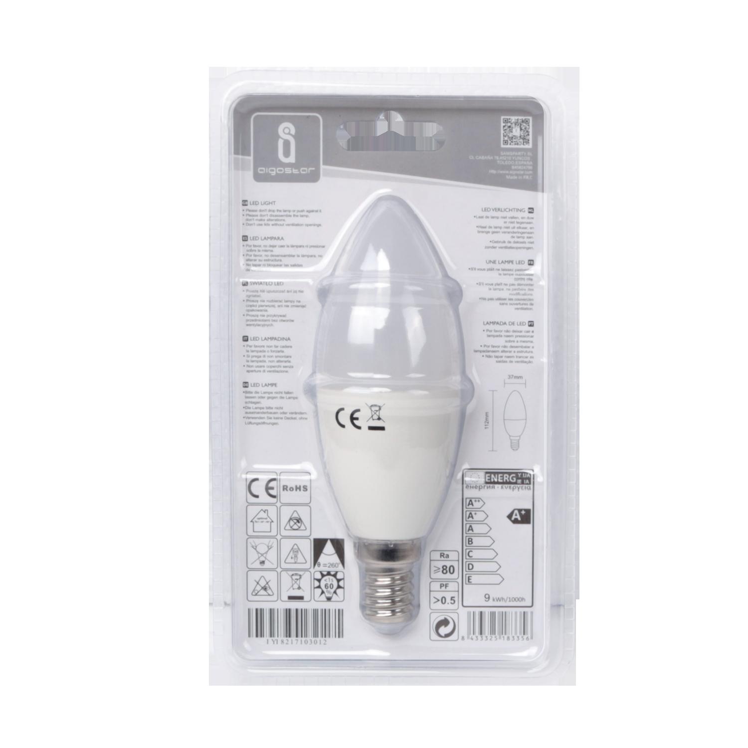 LED E14 9W C37