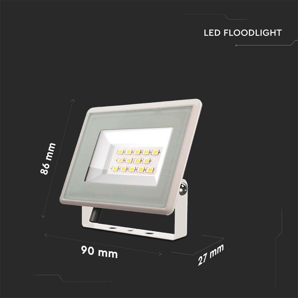 VT-4914 10W SMD FLOODLIGHT F-CLASS 3000K WHITE BODY