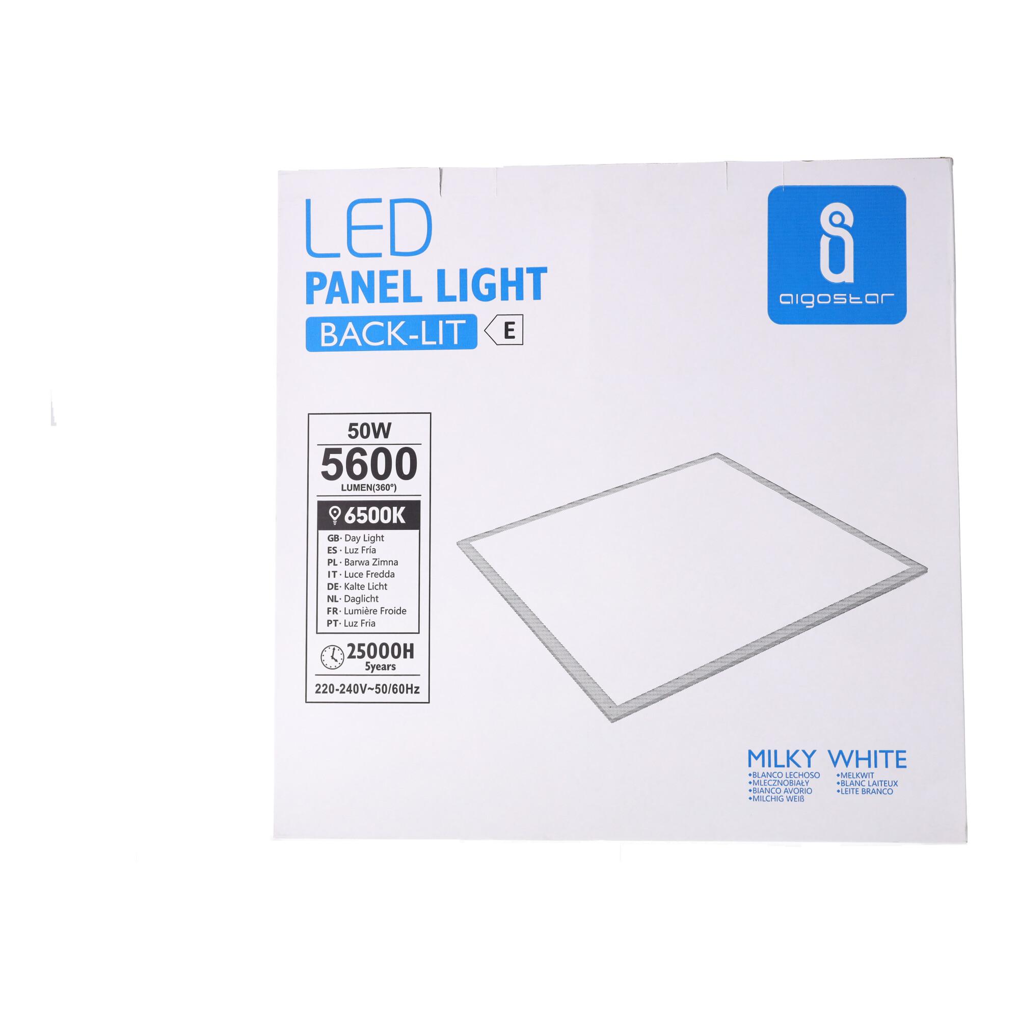 Panel podświetlany LED 50W (50W,6500K,L595*W595*H26 mm)