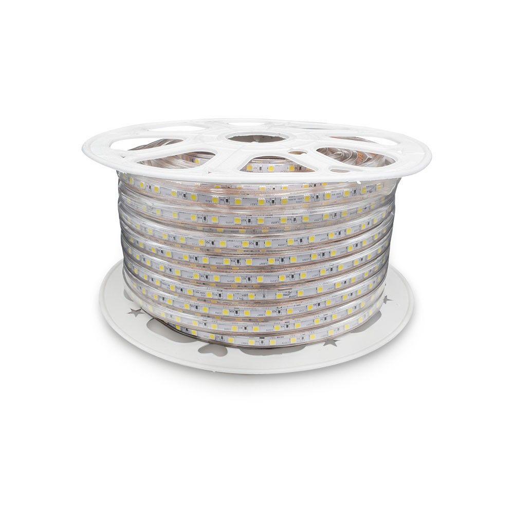 Taśma LED, Barwa:6500K, IP66, Zasilanie: 220V, Rolaka:50m, VTAC, SKU 2648