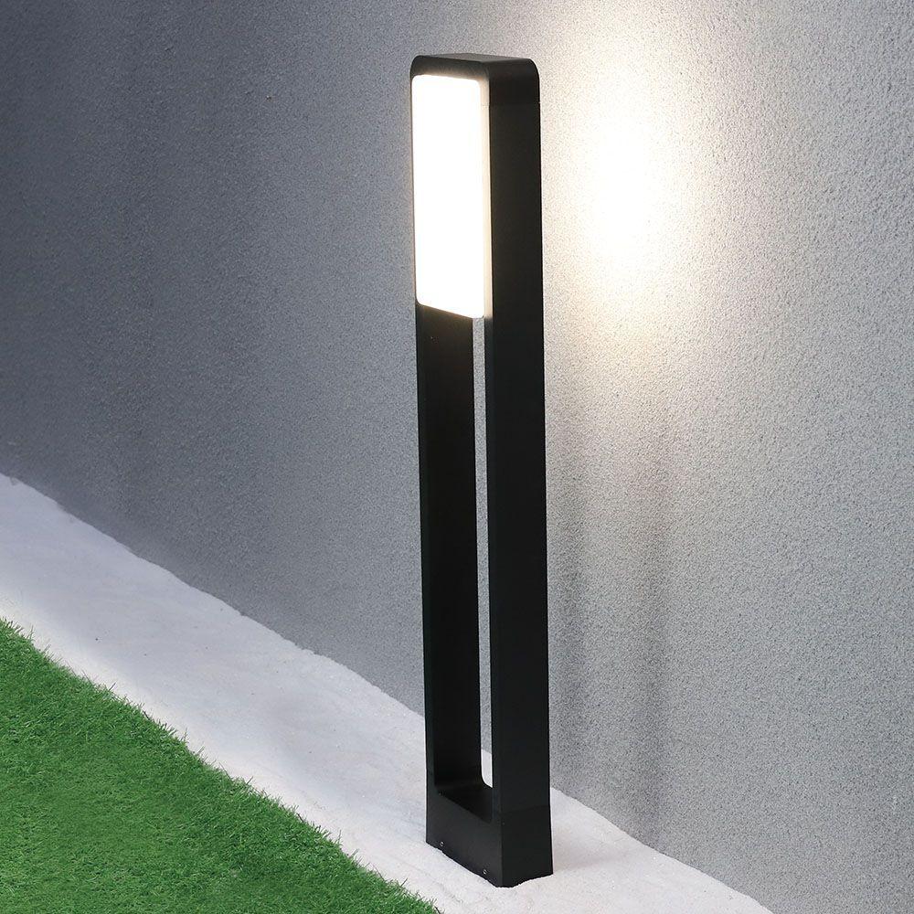 VT-33 10W LED BOLLARD LAMP SAMSUNG CHIP 3000K IP65 BLACK BODY