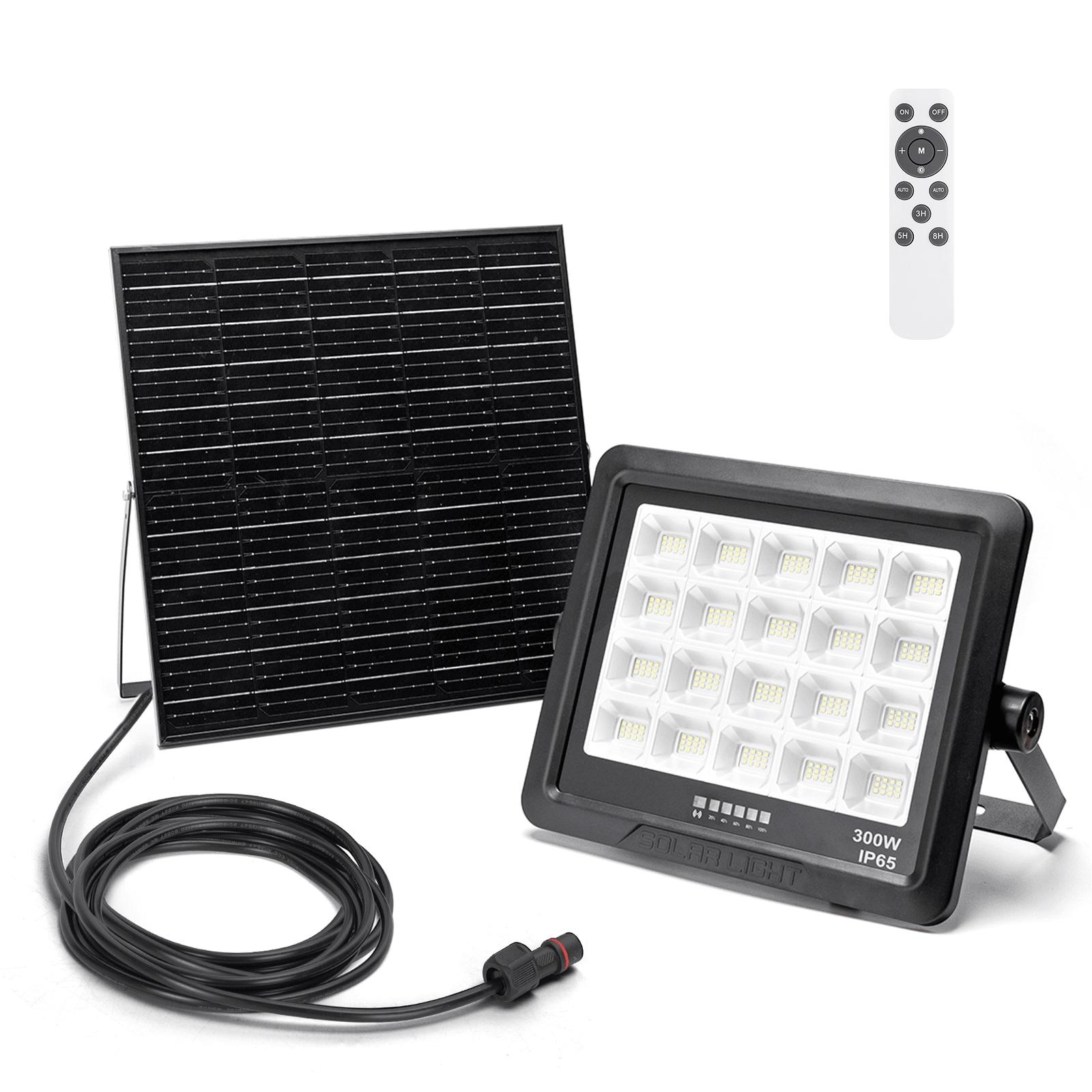 SP06 Naświetlacz solarny LED czarny 300W