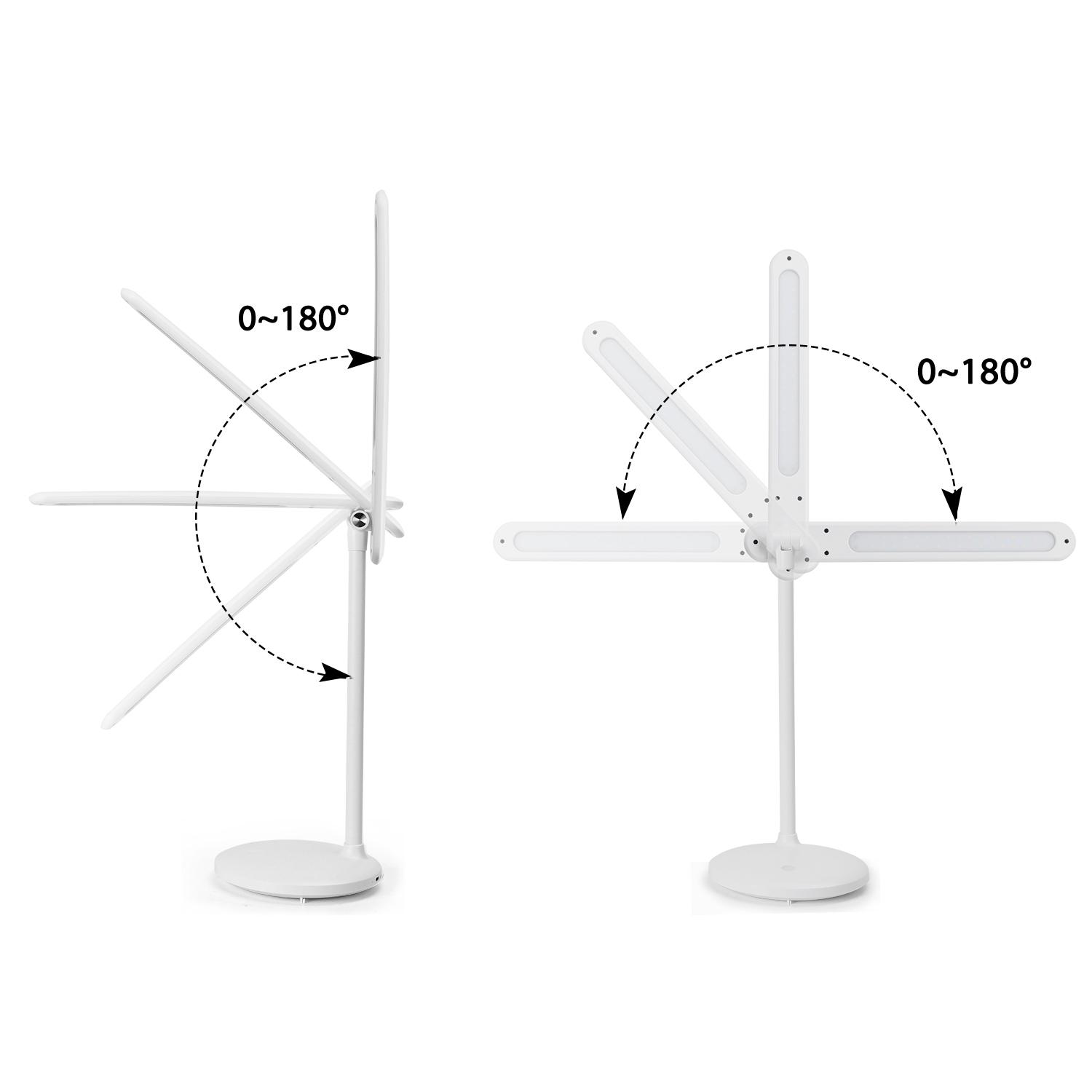 Multi-functional Desk Lamp Dimmable, CCT and Rechargeable