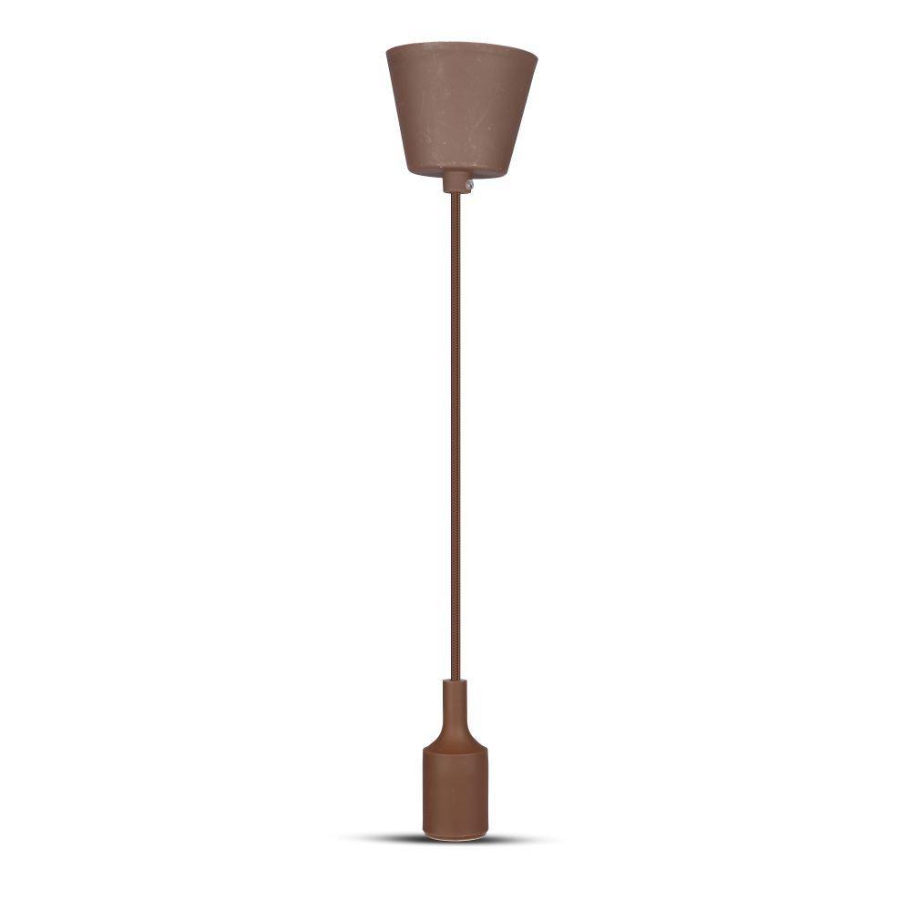 VT-7228 E27 SILICONE PENDANT HOLDER-BROWN