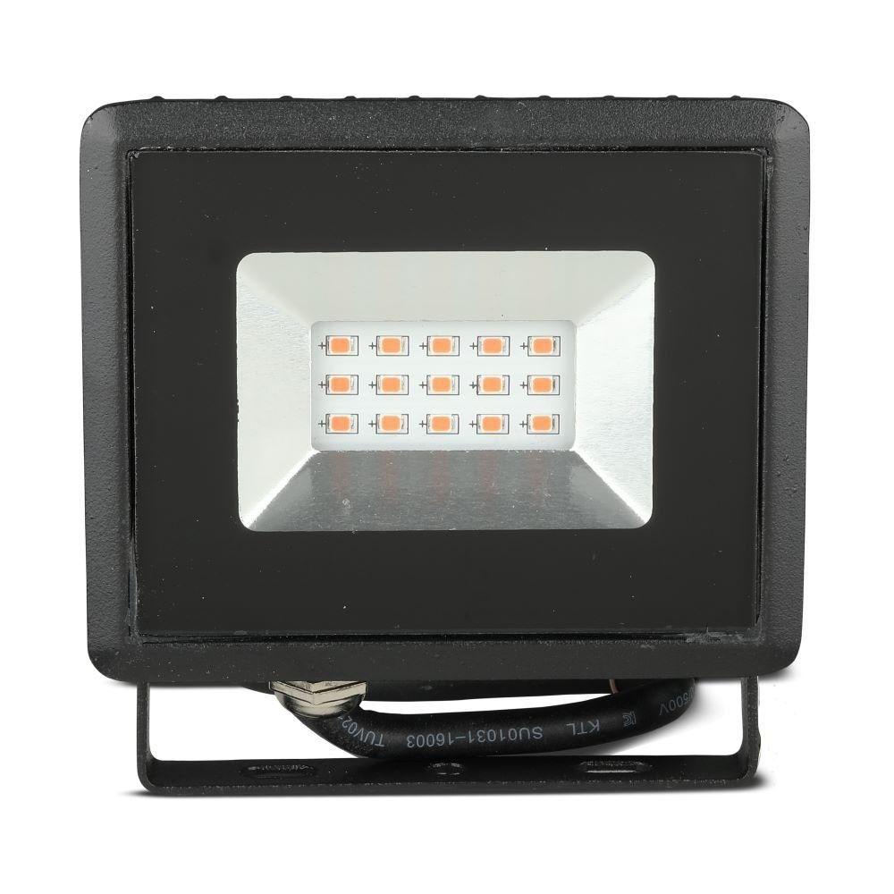 10W Naświetlacz LED SMD, Barwa: Czerwony, Obudowa: Czarna, VTAC, SKU 5989