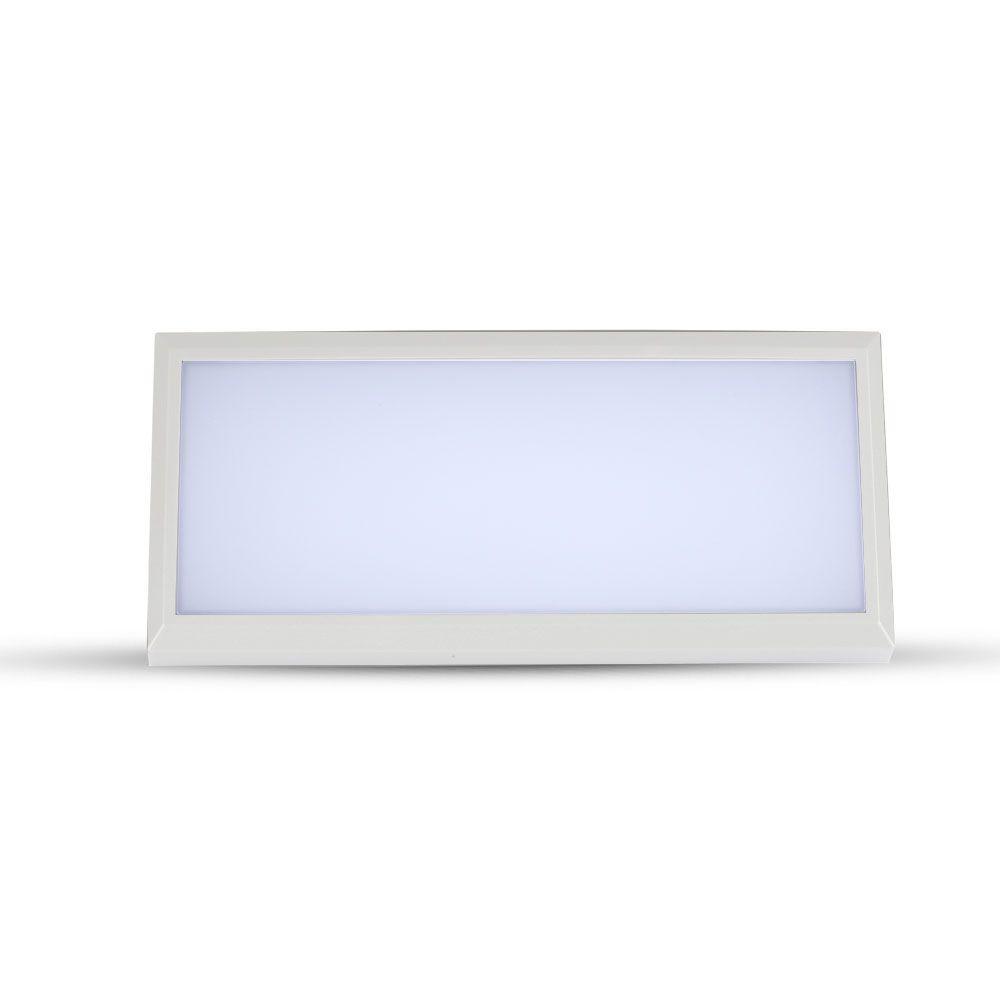 12W Lampa ścienna LED, Ukośna, Barwa:3000K, Obudowa: Biała, VTAC, SKU 6813