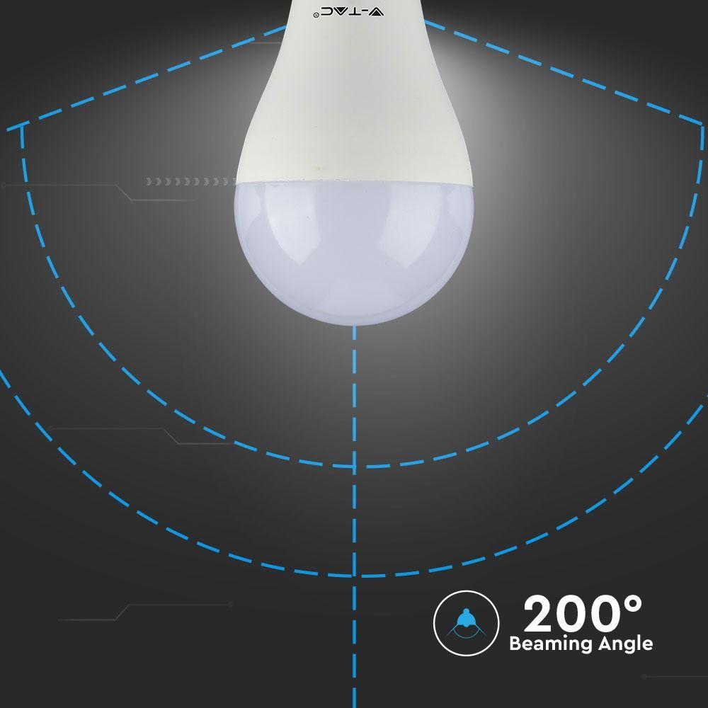 17W A65 Żarówka LED, Barwa:4000K, Trzonek:E27, VTAC, SKU 4457