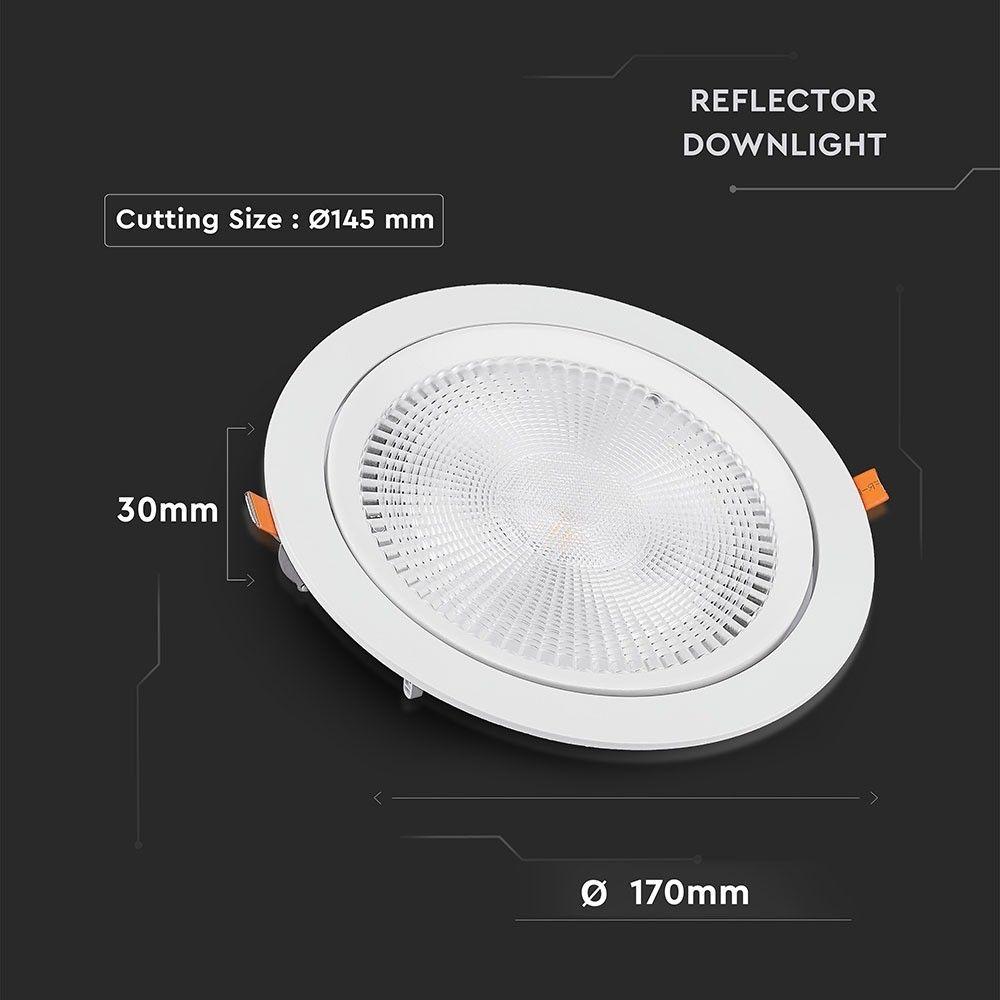 VT-2-20 20W LED DOWNLIGHT SAMSUNG CHIP 3000K 5YRS WTY