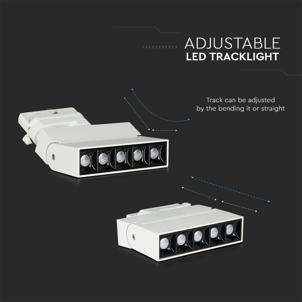 VT-416 12W LED LINEAR TRACK LIGHT SAMSUNG CHIP 4000K WHITE BODY