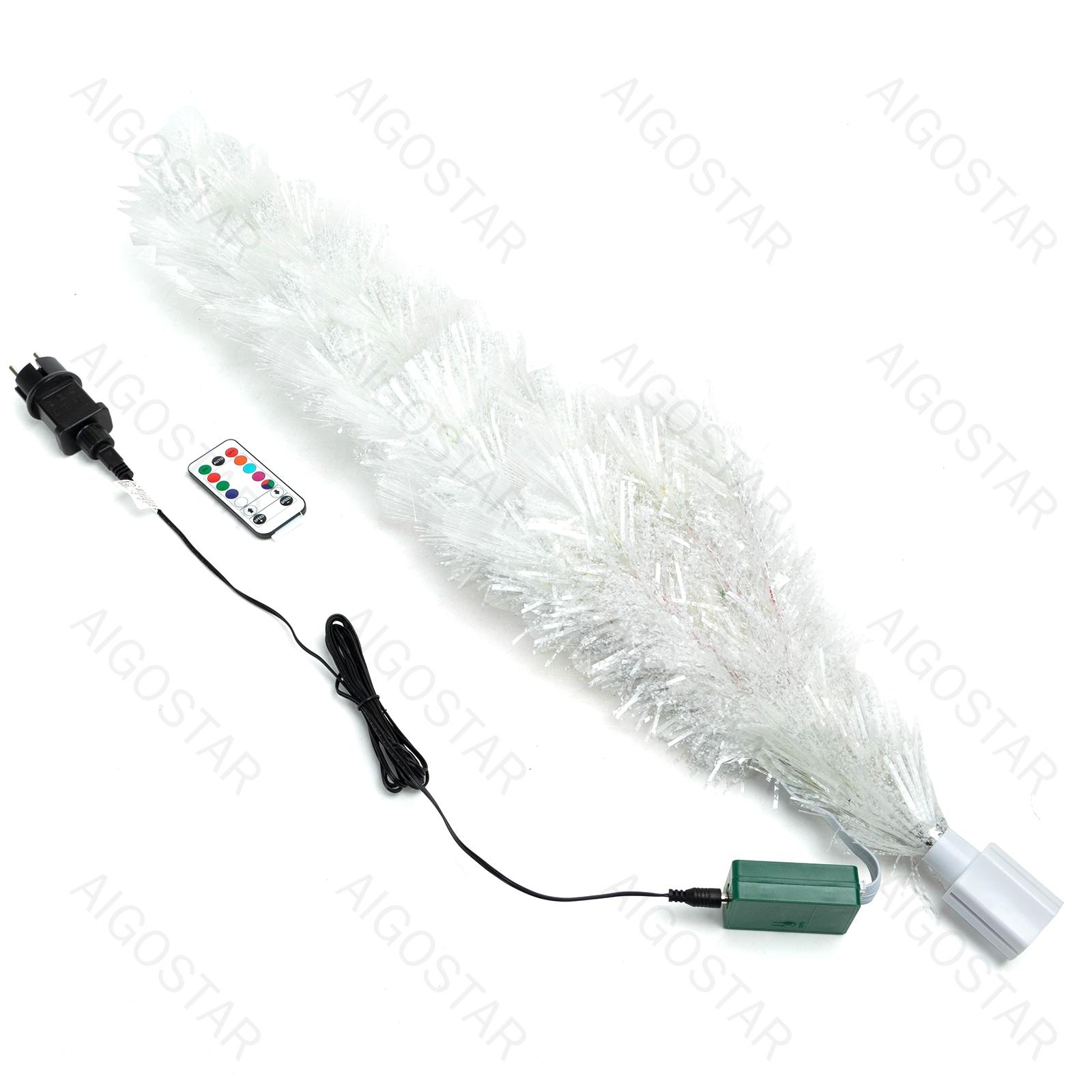 Low-voltage fiber optic tree, 60cm high, RGBIC