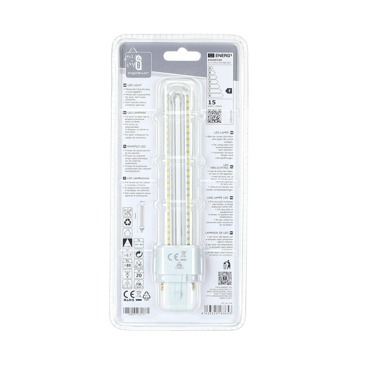 LED G24d-3 15W Double tubes