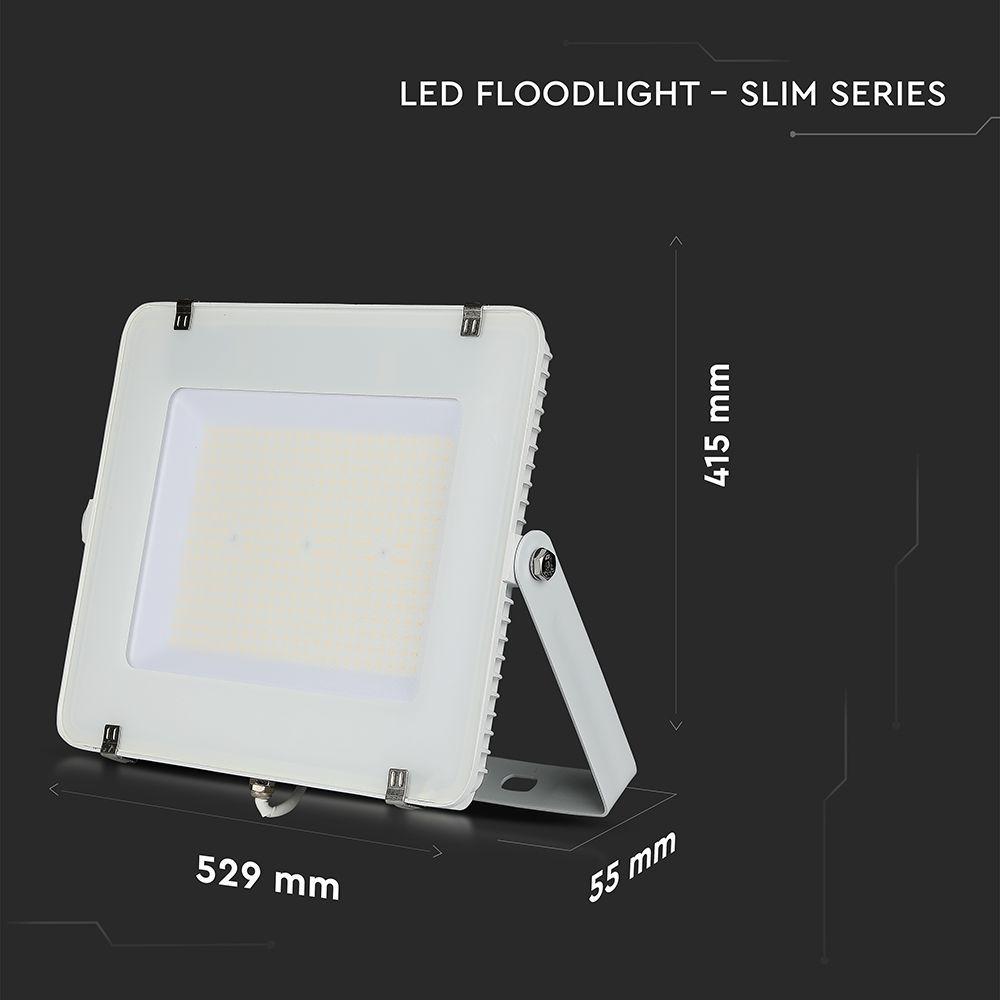 300W Naświetlacz LED SMD, Chip SAMSUNG, Barwa:4000K, Obudowa: Biała , Wydajność: 115lm/w, VTAC, SKU 21793