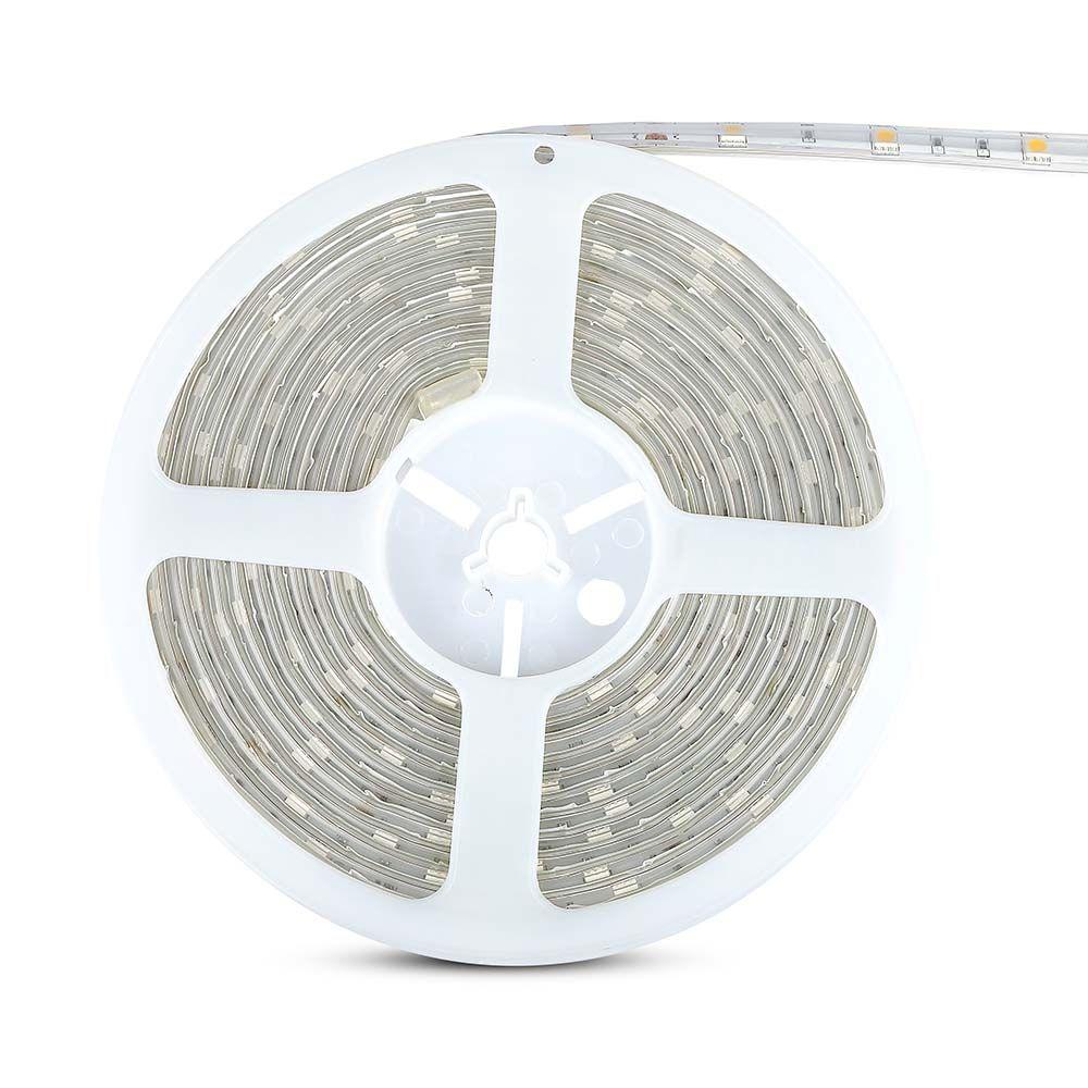 4.8W Taśma LED, Barwa:3000K, IP65, Rolka:5m, VTAC, SKU 212145