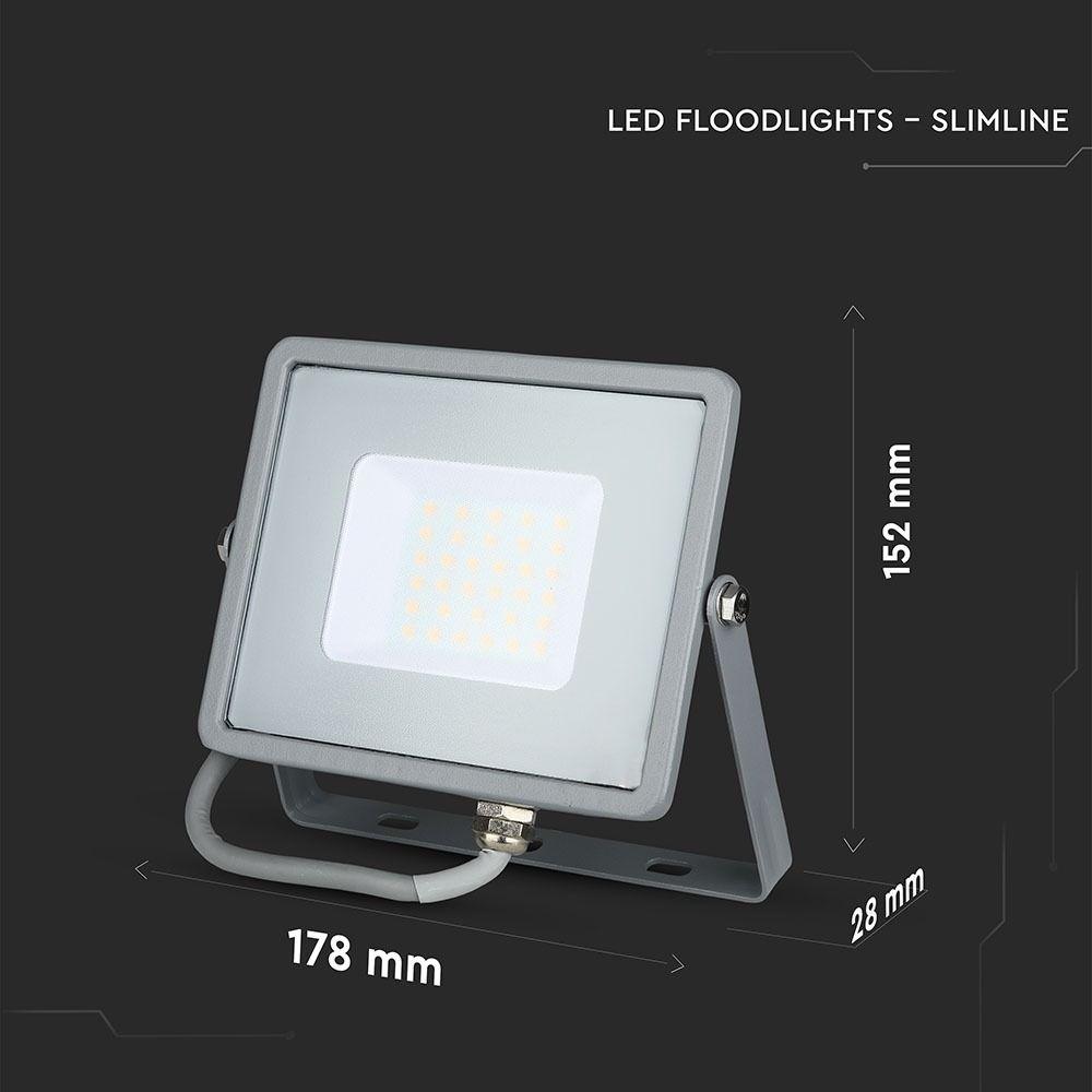 VT-30 30W SMD FLOODLIGHT SAMSUNG CHIP 3000K GREY BODY