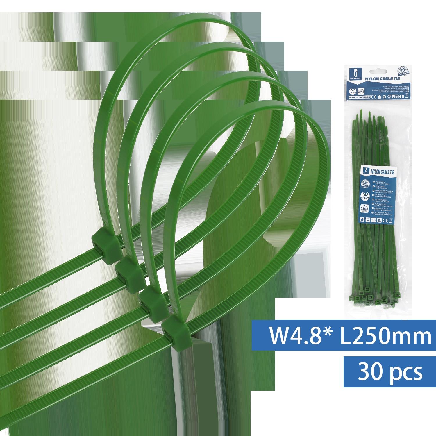 Nylon Cable Ties W4.8*L250mm Green