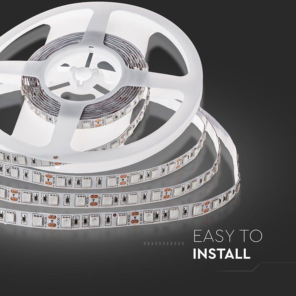 VT-5050-60 10.8W LED STRIP LIGHT 6000K IP20 (5M/ROLL)(PRICE PER M)