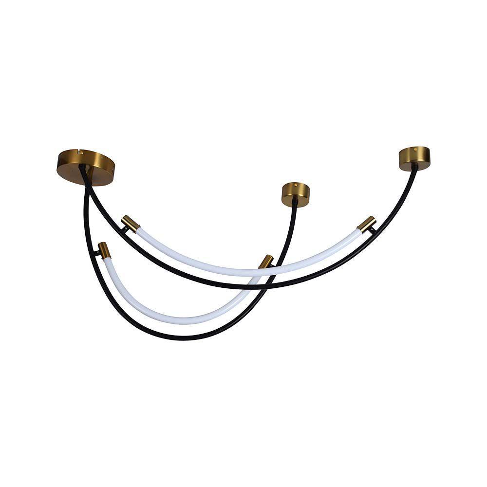 VT-7826 20W LED HANGING LAMP (L100x60CM) 4000K BLACK+BRASS BODY